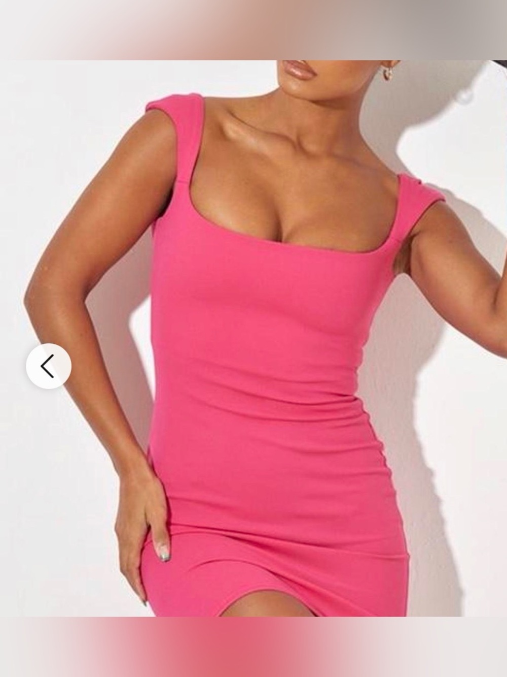 PrettyLittleThing Hot Pink Mini Dress- Size 12